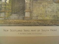 New Scotland Yard (Part of South Front), London, UK, 1890, R. Norman Shaw