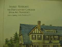 Langdon Double Residence, Providence, RI, 1898, Clarke and Spaulding