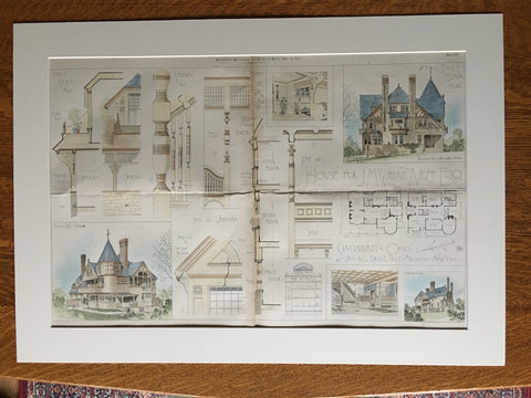 House, J M Wayne Neff, Cincinnati, OH, 1882, Bruce Price, Original Plan