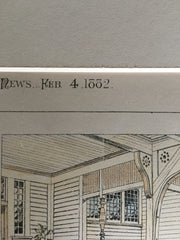 House, J M Wayne Neff, Cincinnati, OH, 1882, Bruce Price, Original Plan