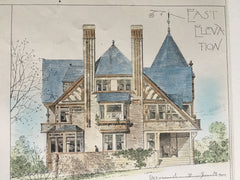 House, J M Wayne Neff, Cincinnati, OH, 1882, Bruce Price, Original Plan