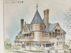 House, J M Wayne Neff, Cincinnati, OH, 1882, Bruce Price, Original Plan