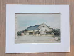 House, W A Barbour, Paterson, NJ, 1890, Charles Edwards, Original Hand-colored