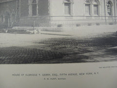 House of Elbridge T. Gerry on 5th Avenue, New York, NY, 1894, R. M. Hunt