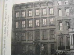 House of J. Hampden Robb on Park Avenue, New York, NY, 1891, McKim, Mead and White