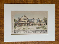 Farwood, Philadelphia, PA, 1886, Wilson Eyre, Original Hand Colored -