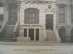 House of C. J. Coulter on West 48th Street, New York, NY, 1901, C. I. Berg