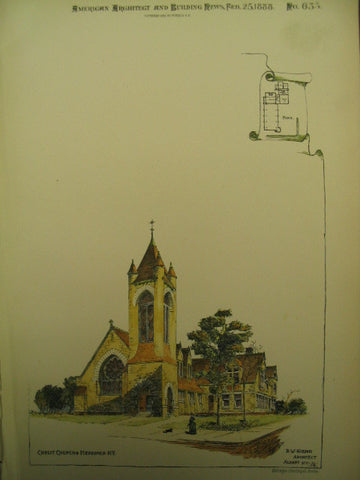 Christ Church, Herkimer, NY, 1888, R. W. Gibson