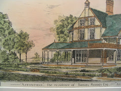 Astonfield, the Residence of Samuel Rhodes, New York, NY, 1882, Alfred E. Barlow