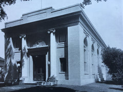 Naugatuck Savings Bank, Naugatuck, Conn., 1916, Lithograph. Howells & Stokes