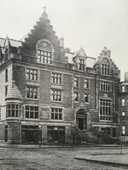 Young Men's Christian Association, Boston, MA, 1884, Lithograph. Sturgis-Brigham.