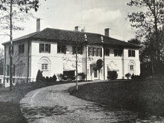 F.M. Burr House, Englewood, NJ, 1916, Lithograph.  Davis, McGrath & Kiessling