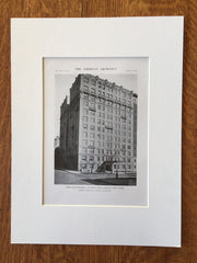 The Chautauqua, 574 West End Ave., NY, 1916, Lithograph. Schwarz & Gross