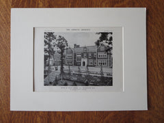 Philip Dexter House, Manchester, MA, 1911, Lithograph. C. Cogswell